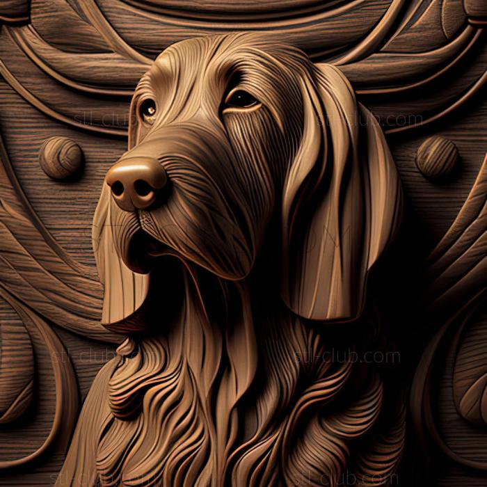 3D model st Drathaar dog (STL)